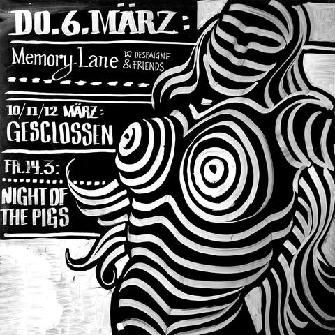 Figur aus Spiralen, Programm «Night of the Pigs»